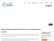Tablet Screenshot of bridgesourcesolutions.com